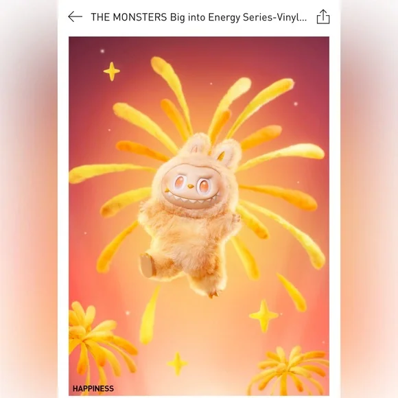 Happiness Big Into Energy Labubu / Popmart - Picture 4 of 5